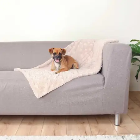 Килимок Trixie Cosy для собак, плюшевий, 100х70 см (бежевий)