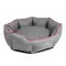 Лежак для собак та котів Pet Fashion Bosphorus 2, (82х65х18 см), сірий з червоним