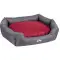 Лежак для собак та котів Pet Fashion Bosphorus 3, (95x78x24 см), сірий з червоним