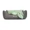 Лежак для собак та котів Pet Fashion Prime, (66x52x24 см), сірий із зеленим