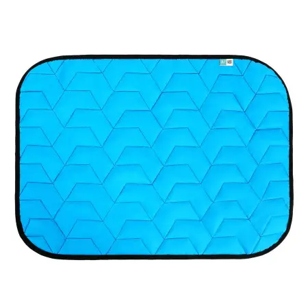 Підстилка AiryVest для собак, блакитна/чорна, розмір L, 100х70 см
