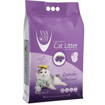 Бентонітовий наповнювач VanCat (Ван кет) Ван кет Lavender для туалету, 10 кг