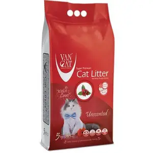 Бентонітовий наповнювач VanCat (Ван кет) Ван кет Unscented для туалету, 5 кг