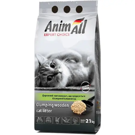 Наповнювач AnimAll деревний комкуючий 2,1 кг