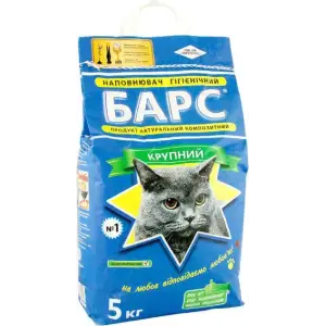 Наповнювач Барс № 1 великий 2.5-5 мм без ароматизатора 5 кг синій