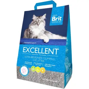Наполнитель Brit Fresh Exceptional Ultra Bentonite для кошачьего туалета бентонитовый 10 кг