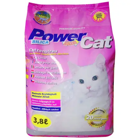 Наповнювач силікагелевий Power Cat для котів 3.8 л