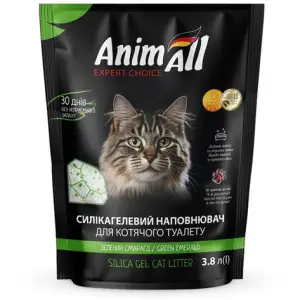Силікагелевий наповнювач AnimAll (Анімалл) Зелений смарагд, для котів, 3.8 л (1.6 кг)