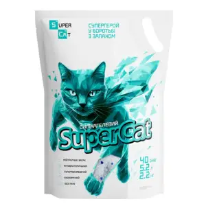 Силікагелевий наповнювач SuperCat для котячих туалетів 5,2 л ( 2,2 кг )