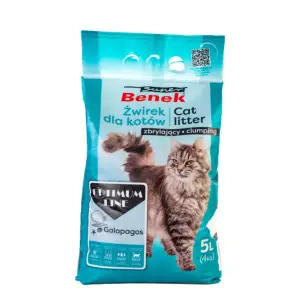 Super Benek Optimum Galapagos 5l-Наповнювач бентонітовий для котячих туалетів Супер Бенек Оптимум Галапагоси 5л