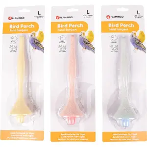 Flamingo Sand Perch Plastic ФЛАМІНГО ПІЩАНА ЖЕРДОЧКА для птахів 1-1,9х21,5 см