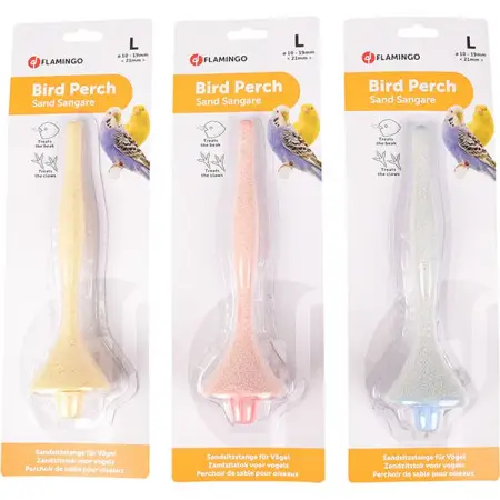 Flamingo Sand Perch Plastic ФЛАМІНГО ПІЩАНА ЖЕРДОЧКА для птахів 1-1,9х21,5 см