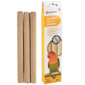 Flamingo Sanded Perch Covers ФЛАМІНГО чохол із піщаним покриттям на жердочку для птахів 24х2 см