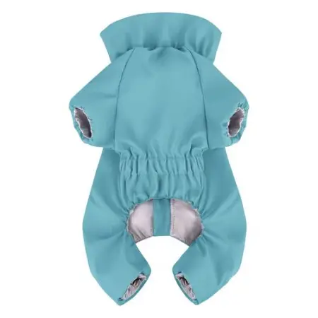 Дощовик для собак WAUDOG Clothes, водонепроникний, L50, В 70-74 см, С 47-50 см, блакитний