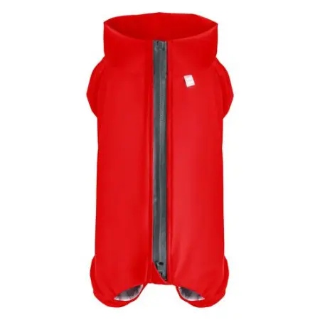 Дощовик для собак WAUDOG Clothes, водонепроникний, L55, В 77-79 см, С 50-55 см, червоний
