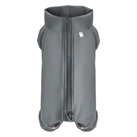 Дощовик для собак WAUDOG Clothes, водонепроникний, L55, В 77-79 см, С 50-55 см, сірий
