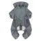 Дощовик для собак WAUDOG Clothes, водонепроникний, L55, В 77-79 см, С 50-55 см, сірий