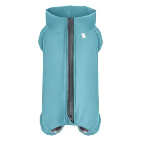 Дощовик для собак WAUDOG Clothes, водонепроникний, M35, В 59-62 см, С 37-40 см, блакитний