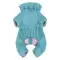 Дощовик для собак WAUDOG Clothes, водонепроникний, M45, В 55-60 см, С 37-40 см, блакитний