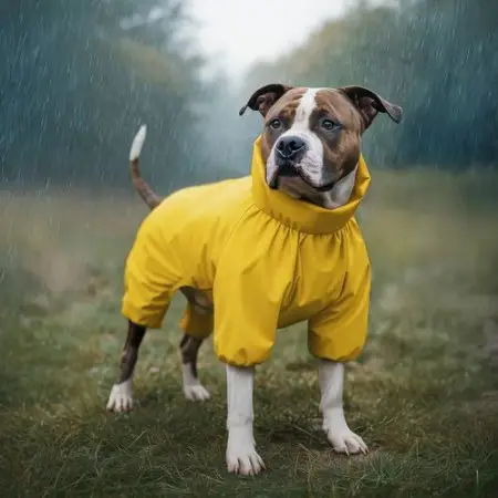 Дощовик для собак WAUDOG Clothes, водонепроникний, S30, В 57-59 см, С 44-46 см, жовтий