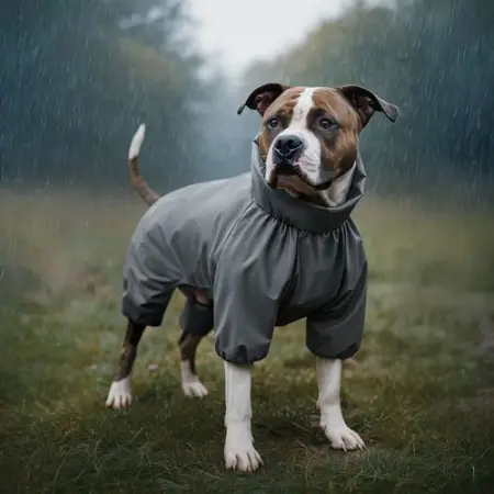 Дощовик для собак WAUDOG Clothes, водонепроникний, XS30, В 43-45 см, С 27-30 см, сірий