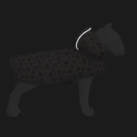 Дощовик-накидка з капюшоном для собак WAUDOG Clothes, малюнок "Авокадо на рожевому", S, А 32-35 см, B 41-52 см, С 26-33 см