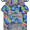 Дощовик-накидка з капюшоном для собак WAUDOG Clothes, малюнок "Інжир", S, А 32-35 см, B 41-52 см, С 26-33 см