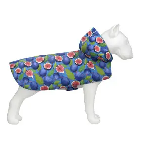 Дощовик-накидка з капюшоном для собак WAUDOG Clothes, малюнок "Інжир", XL, А 55-61 см, B 68-80 см, С 42-52 см