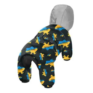 Комбінезон для собак WAUDOG Clothes малюнок "Дім", XS22, В 29-31 см, С 19-21 см