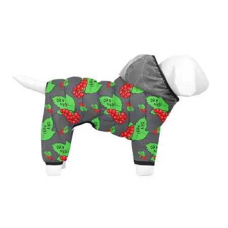 Комбінезон для собак WAUDOG Clothes малюнок "Калина", S35, В 52-55 см, С 31-36 см