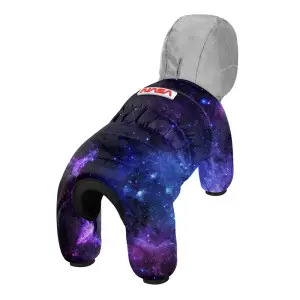 Комбінезон для собак WAUDOG Clothes малюнок "NASA21", M35, В 59-62 см, С 37-40 см