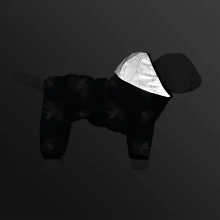 Комбинезон для собак WAUDOG Clothes рисунок "Флаг", L50, В 70-74 см, С 47-50 см