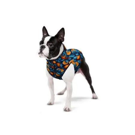 Курточка для собак WAUDOG Clothes малюнок "Апельсини", S30, В 58-62 см, С 42-46 см