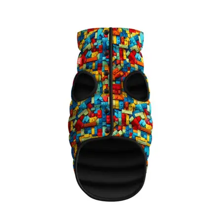 Курточка для собак WAUDOG Clothes, рисунок "Блоки", XS25, В 37-40 см, С 24-27 см