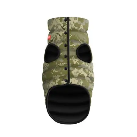 Курточка для собак WAUDOG Clothes, малюнок "Мілітарі", M50, В 76-79 см, С 55-61 см
