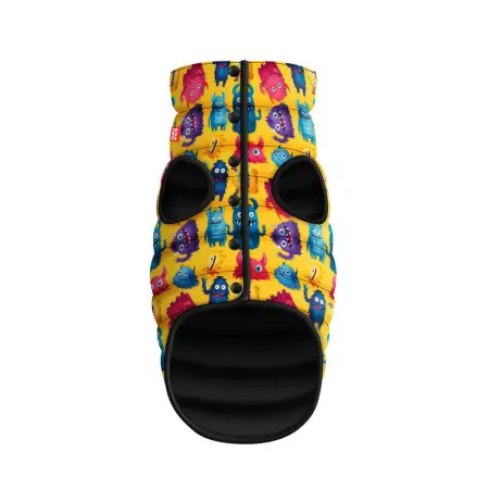 Курточка для собак WAUDOG Clothes малюнок "Мохнаті монстри", S35, В 47-50 см, С 30-33 см
