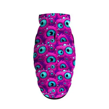 Курточка для собак WAUDOG Clothes малюнок "Око монстра", S30, В 58-62 см, С 42-46 см