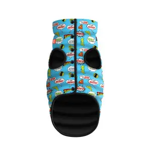 Курточка для собак WAUDOG Clothes с рисунком Лига Справедливости, M45, В 61-65 см, С 38-42 см