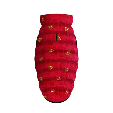 Курточка для собак WAUDOG Clothes с рисунком "Супермен красный", S35, В 47-50 см, С 27-30 см