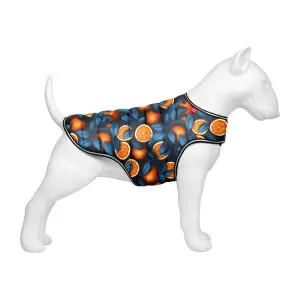 Курточка-накидка для собак WAUDOG Clothes, малюнок "Апельсини", M, А 37 см, B 52-62 см, С 36-47 см