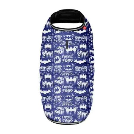 Курточка-накидка для собак WAUDOG Clothes, рисунок "Бэтмен бело-голубой", M, А 37 см, B 52-62 см, С 36-47 см