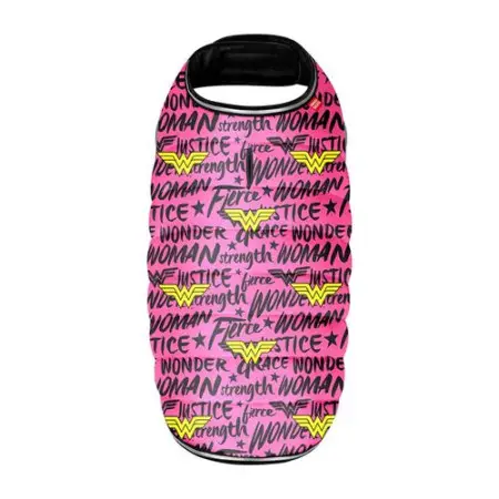 Курточка-накидка для собак WAUDOG Clothes, малюнок "Диво-жінка в рожевому", XS, А 26 см, B 33-41 см, С 18-26 см