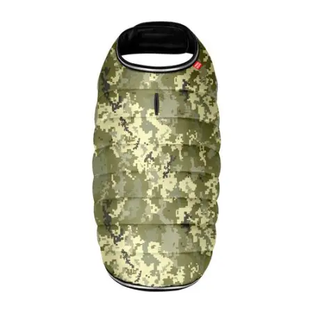 Курточка-накидка для собак WAUDOG Clothes, рисунок Милитари, S, А 32 см, B 41-51 см, С 25-35 см