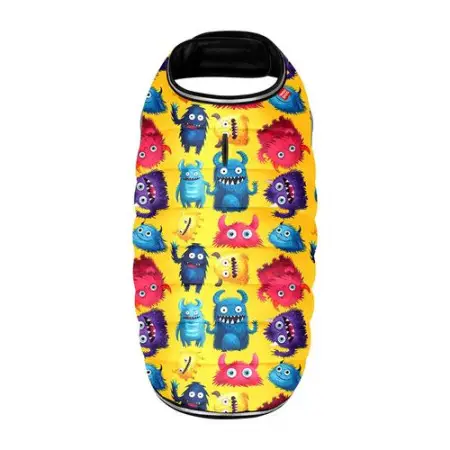 Курточка-накидка для собак WAUDOG Clothes, малюнок "Мохнаті монстри", XS, А 26 см, B 33-41 см, С 18-26 см