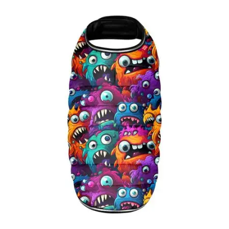 Курточка-накидка для собак WAUDOG Clothes, малюнок "Зубасті монстри", XXS, А 23 см, B 29-36 см, С 14-20 см