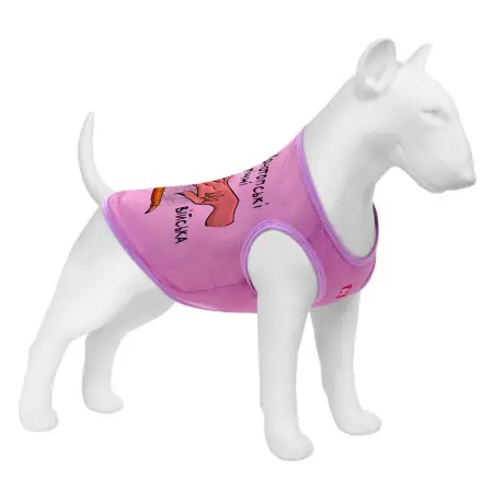 Майка для собак WAUDOG Clothes малюнок "Конотопські магічні війська", сітка, M, B 38-41 см, C 20-23 см рожевий