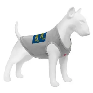 Майка для собак WAUDOG Clothes малюнок "Сміливість", сітка, S, B 30-33 см, C 18-21 см сірий