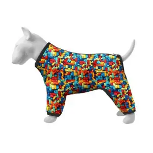 Вітровка для собак WAUDOG Clothes, малюнок "Блоки", XS25, В 36-38 см, С 26-28 см