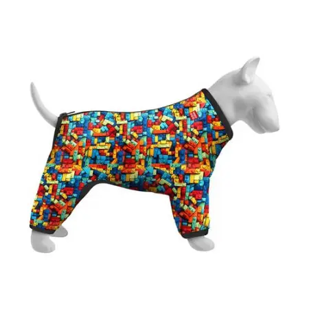 Вітровка для собак WAUDOG Clothes, малюнок "Блоки", XS30, В 43-45 см, С 27-30 см