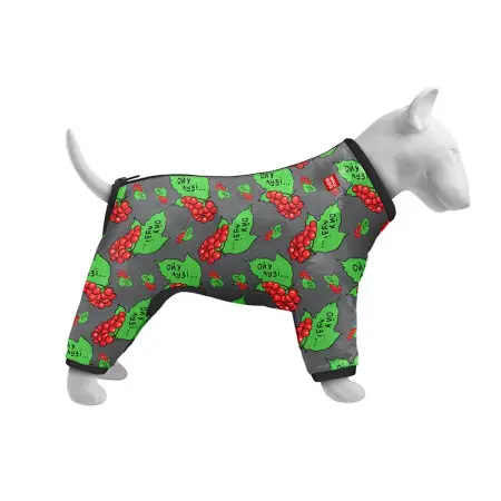 Вітровка для собак WAUDOG Clothes, малюнок "Калина", S35, В 47-51 см, С 35-39 см